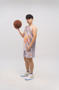 BENCO Basketball Jersey Grey Orange Men