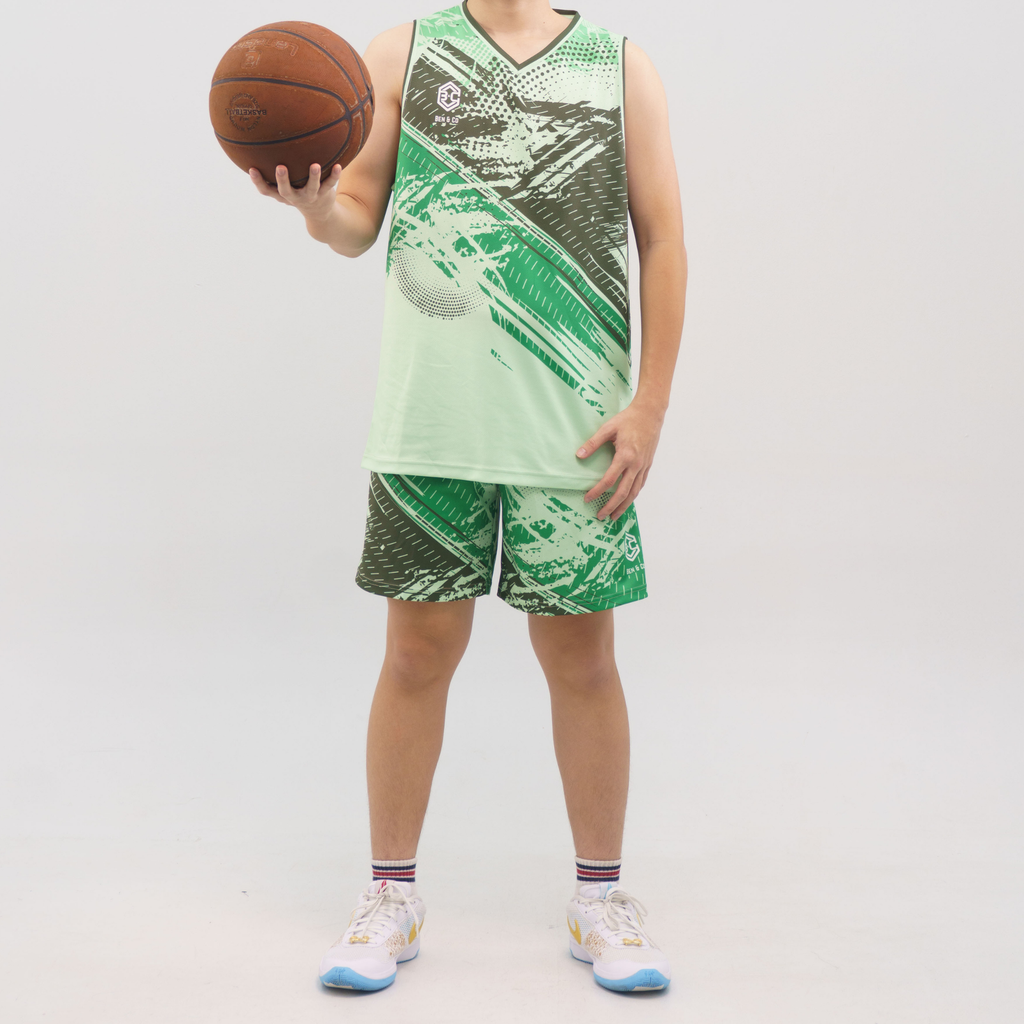 BENCO Basketball Jersey Green Men